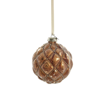 Norille julekugle 10 cm brun Lene Bjerre Design DK