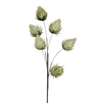 Happia stor dekorationsblomst grøn L85 LENE BJERRE