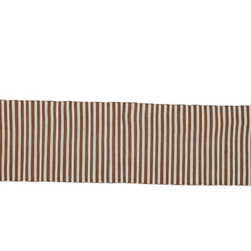 Strivie gulvtæppe løber240x70 cm. stribet brun Lene Bjerre Design DK