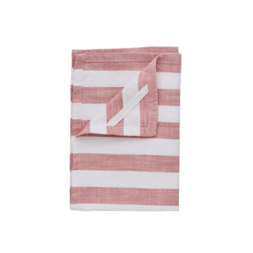Olivia viskestykke 70x50 cm. rød stribet Lene Bjerre Design DK