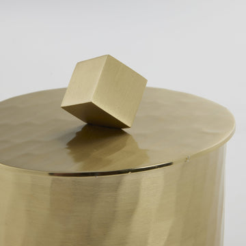 Ellivia krukke 12x12 cm. lys guld LENE BJERRE