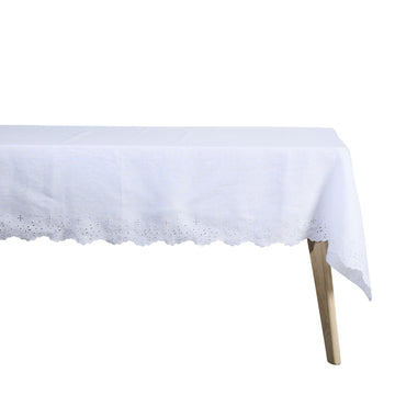 Anglaise dug 220x140 cm. Hvid Lene Bjerre Design DK