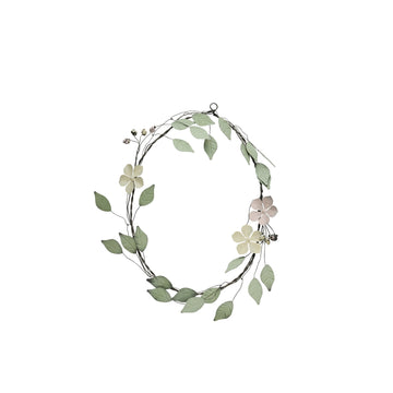 Hydrenia blomsterkrans H36 L. Grøn/Gul Lene Bjerre Design DK