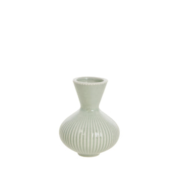 Dalula vase H8,7 L. Grøn Lene Bjerre Design DK