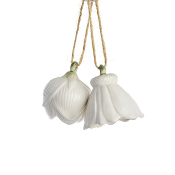 Dehlia sæt med 2 blomsterophæng i off-white Lene Bjerre Design DK