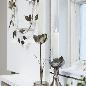 Stefine blomsterlysestage H12 sølv Lene Bjerre Design DK