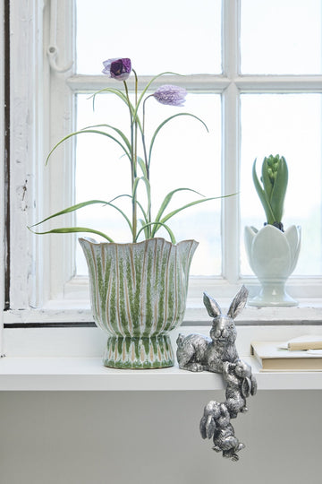 Selille kanindekoration H19.3 Sølv Lene Bjerre Design DK