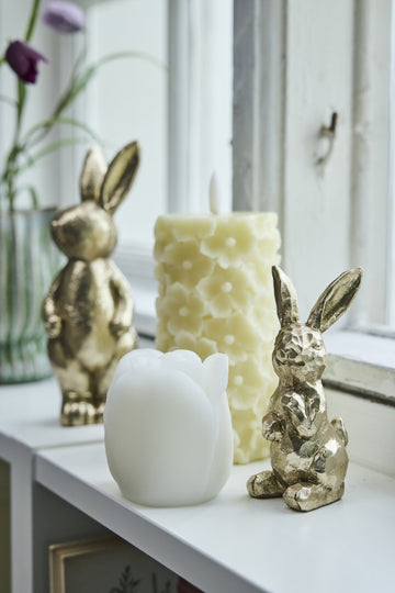 Hysille lys 8.0x8.0x14.5 cm. Lene Bjerre Design DK