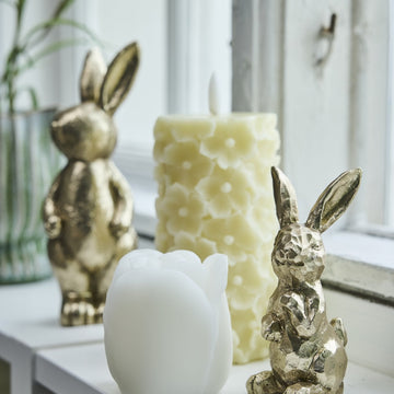 Hysille lys 8.0x8.0x14.5 cm. Lene Bjerre Design DK