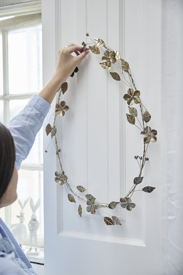 Hydrenia blomsterkrans H51 L. Guld Lene Bjerre Design DK