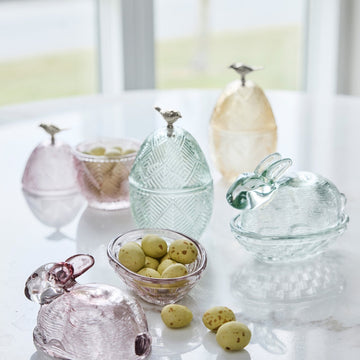 Esilia æggeglas H15,5 Gul Lene Bjerre Design DK