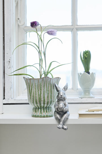 Selille kanindekoration H16.5 Sølv Lene Bjerre Design DK