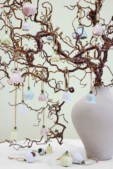 Dehlia sæt med 2 blomsterophænger L. Grøn Lene Bjerre Design DK