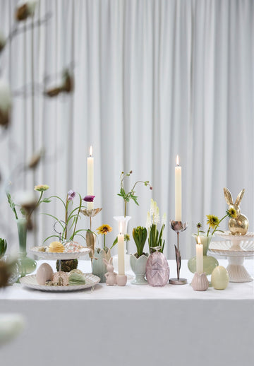 Steffia blomsterlysestage H26 L. Guld Lene Bjerre Design DK