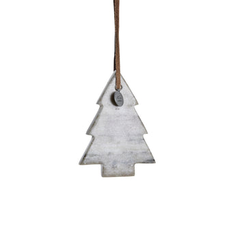 Elina marmor juletræspynt H10 cm. mørk sand Lene Bjerre Design DK