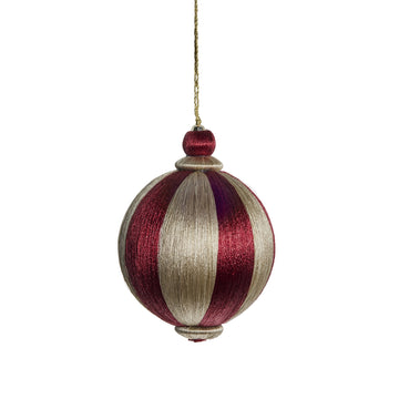 Agnes julekugle H12 cm. mørkerød Lene Bjerre Design DK