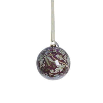 Herle julekugle H8 cm. mørkerød Lene Bjerre Design DK