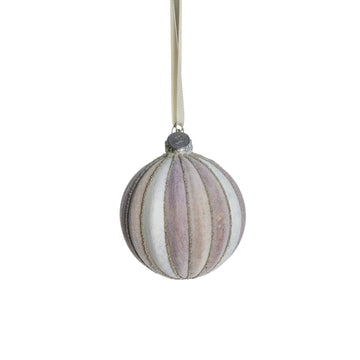 Nomillia julekugle H8 cm. råhvid Lene Bjerre Design DK