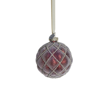 Norille julekugle H8 cm. mørkerød Lene Bjerre Design DK