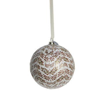 Hilde julekugle H10 cm. mørkerød Lene Bjerre Design DK