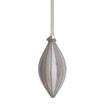 Nomillia julekugle H13 cm. råhvid Lene Bjerre Design DK