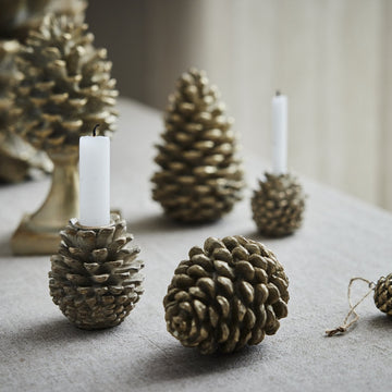 Serafina stor kogle LED H30,5 cm. lys guld Lene Bjerre Design DK