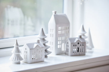 Mythel træ H14,5 cm. hvid keramik Lene Bjerre Design DK