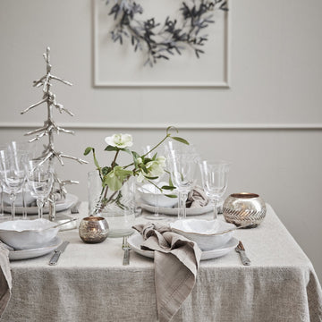 Missine dug 220 cm. sand hørblanding Lene Bjerre Design DK