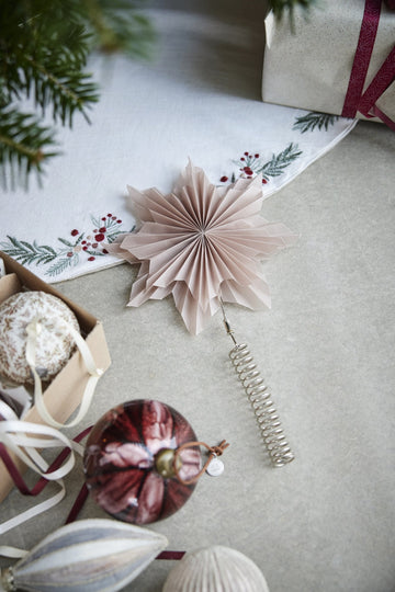 Nosille julekugle 10 cm rød Lene Bjerre Design DK