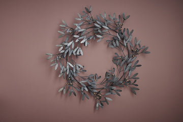 Mistlia krans 64 cm. antik grå jern Lene Bjerre Design DK