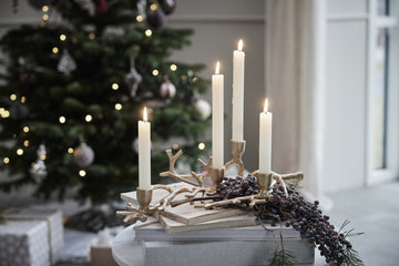 Marline adventsstage 46 cm. lys guld jern Lene Bjerre Design DK