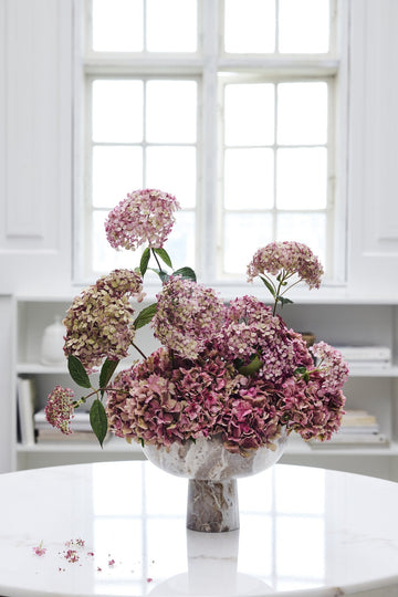 Ellia skål 25x25 cm. sand marmor LENE BJERRE