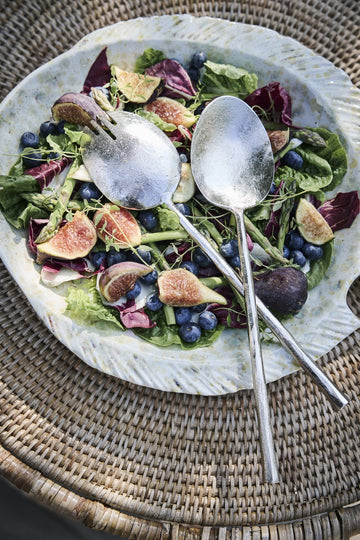 Demilla 2 dele salatbestik L28 sølv jern LENE BJERRE