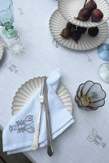 Camille desserttallerken/skål 19x19 cm. råhvid LENE BJERRE