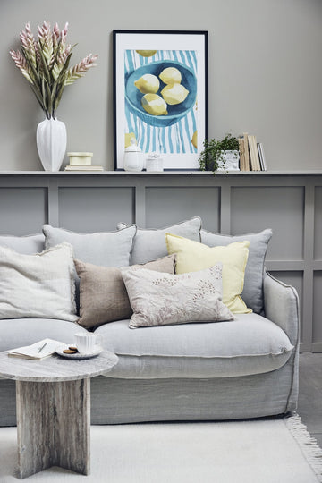 Efina pudebetræk 60x40 cm. sand 100% hør LENE BJERRE