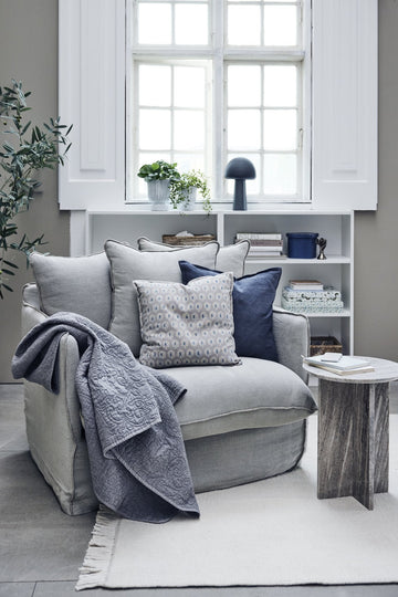 Isabelle plaid grå 170x130 LENE BJERRE