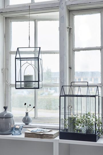 Lillia LED bloklys H15 cm. grå LENE BJERRE