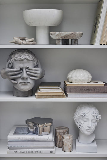 Ellia krukke 9x9 cm. sand marmor LENE BJERRE