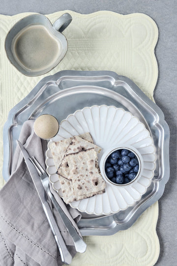 Philine dækketallerken 31x31 cm. sølv LENE BJERRE