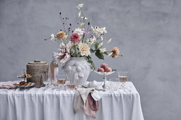 Angela mundserviet lys rosa 45x45 LENE BJERRE