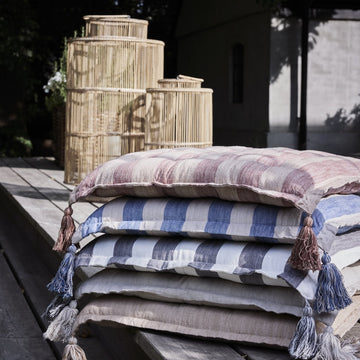 Felima sædehynde 45x45cm. blå striber Lene Bjerre Design DK