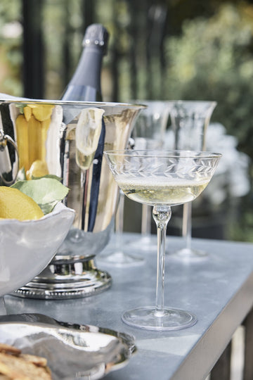 Dauphine champagne skål 33 cl. transparent LENE BJERRE