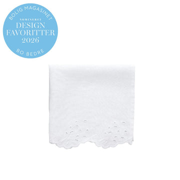 Anglaise serviet 45x45 cm. Hvid Lene Bjerre Design DK