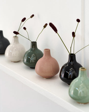 Helene vase H9 cm. brun keramik LENE BJERRE
