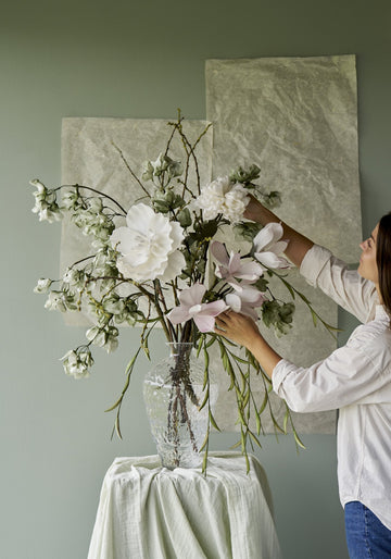 Happia blomsterdekoration H4 cm. Grøn Lene Bjerre Design DK