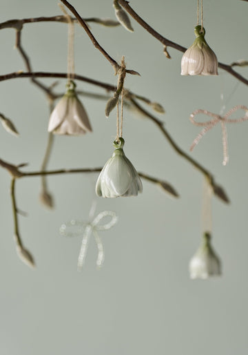 Dehlia sæt med 3 blomsterophænger L. Grøn Lene Bjerre Design DK