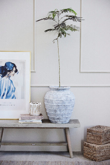 Marlille lanterne hvid keramik H16,5 cm LENE BJERRE