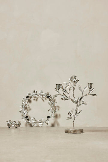 Missia Stage til bloklys Ø10cm sølv Lene Bjerre Design DK