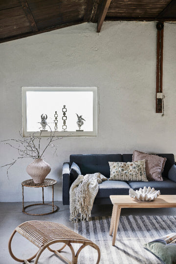 Ellie bænk 45x30 cm. White wash egetræ LENE BJERRE