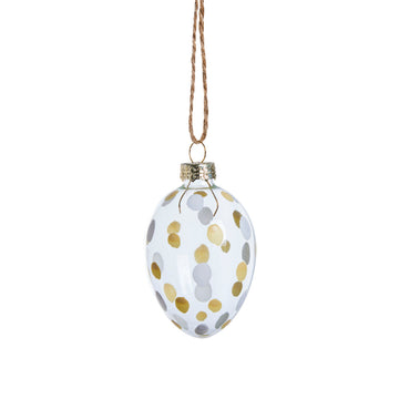 Fedora påskeophæng glas H7 cm gul LENE BJERRE